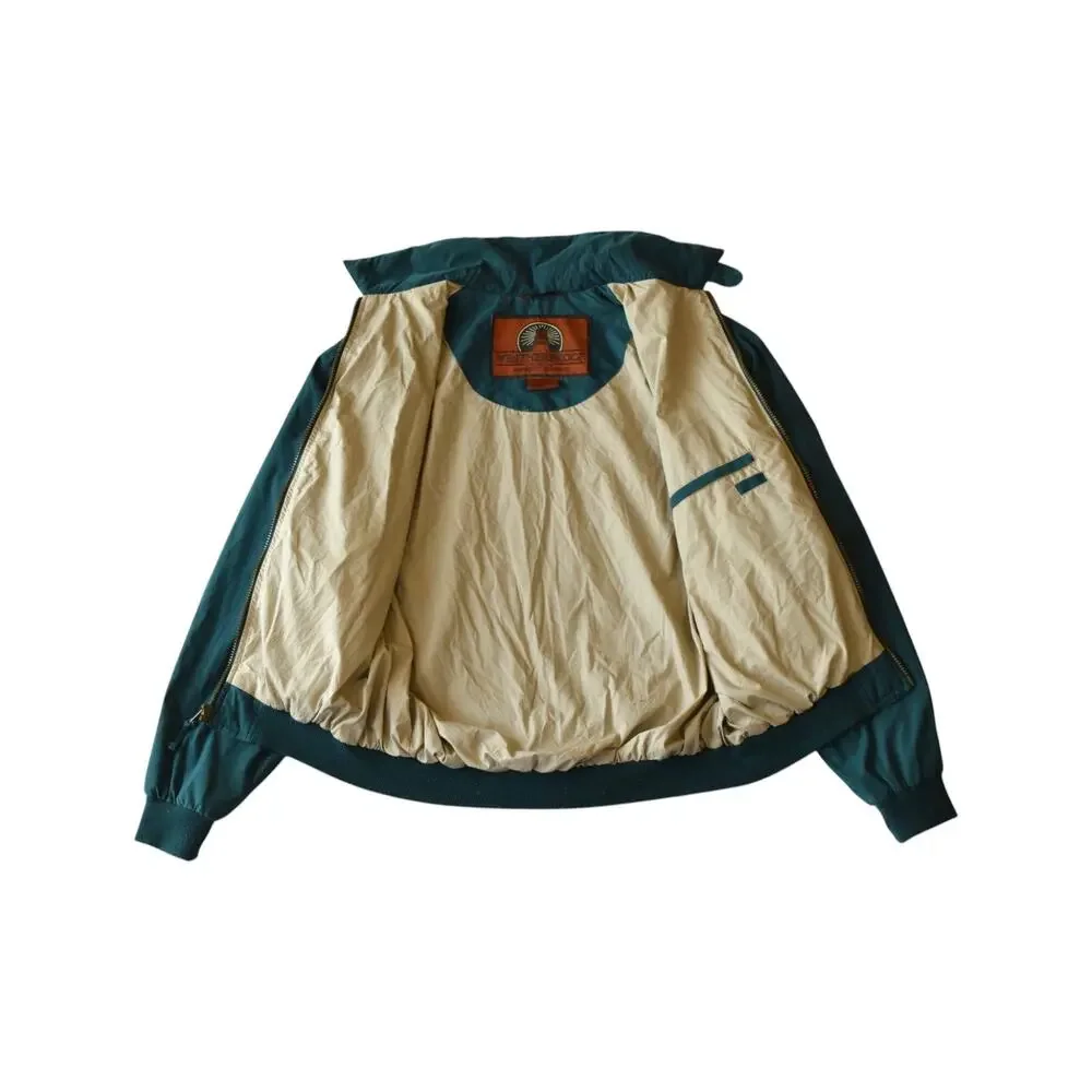 Vintage Weatherproof Harrington Bomber Jacket Teal Men's Medium